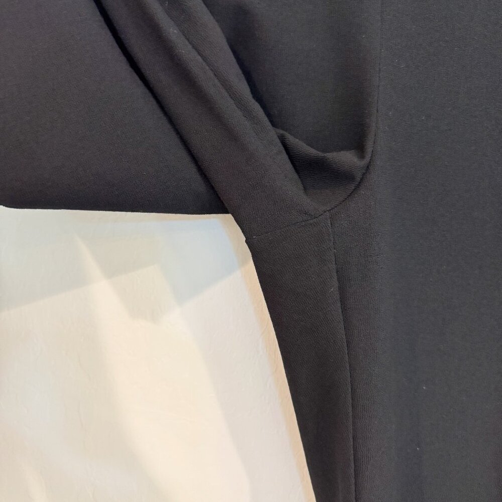 Eileen‎ Fisher System Washable Stretch Crepe Straight Pants Office Work Black XS - Picture 6 of 11
